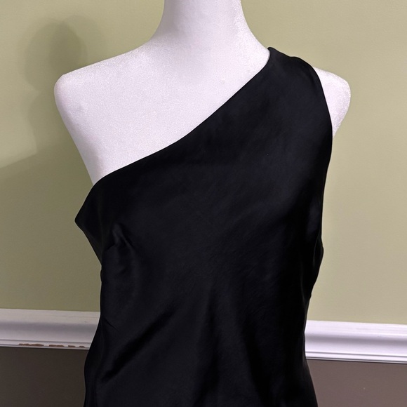 Express Tops - Express Black One-Shoulder Sheath Top